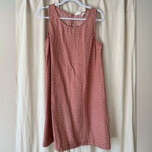 Nicole Miller Pink Polka Dot Linen Dress